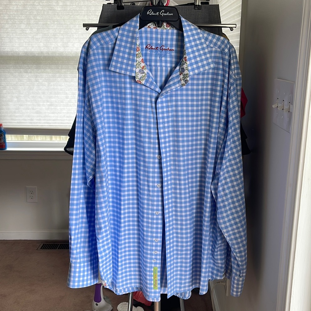 Robert Graham love sleeved button down shirt